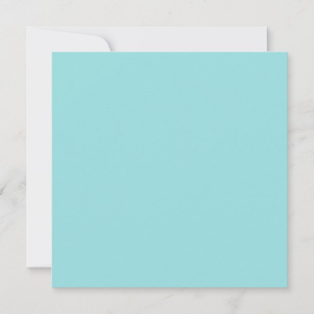 Limpet Shell Blue Green Spring Season Solid Colour Card (Front)