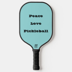 Limpet Shell Blue Green Spring Season Solid Colour Pickleball Paddle