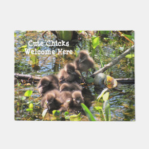 Limpkin Chicks (Wading Bird) - Welcome Doormat