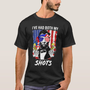 Lincoln 4th of July I ve Had Both My Shots  Menn W T-Shirt