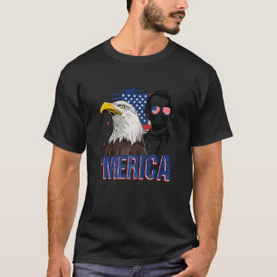 Lincoln Bald Eagle 4th Of July Patriotic Merica T-Shirt