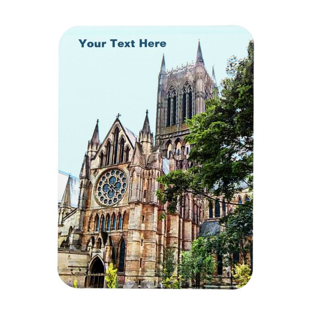 Lincoln Cathedral Card Magnet (Vertical)