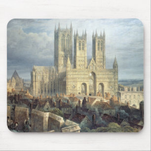 Lincoln Cathedral from the North West, c.1850 Mouse Pad