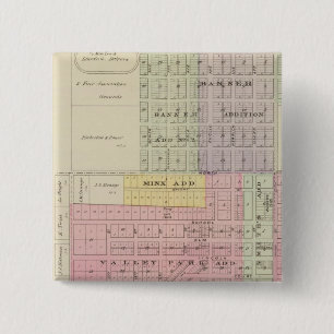 Lincoln Centre, Beverly, Nescatunca, Kansas 15 Cm Square Badge