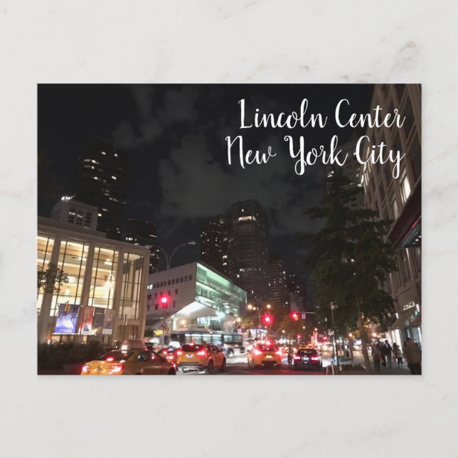 Lincoln Centre New York City NYC Photography Postcard (Front)