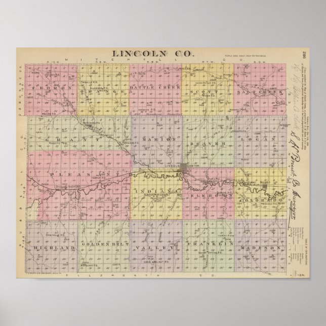 Lincoln County, Kansas Poster (Front)