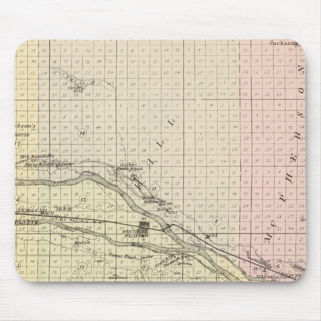 Lincoln County, Nebraska Mouse Pad (Front)