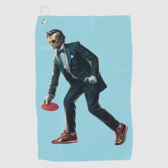 Lincoln Disc Golfer Towel (Front)