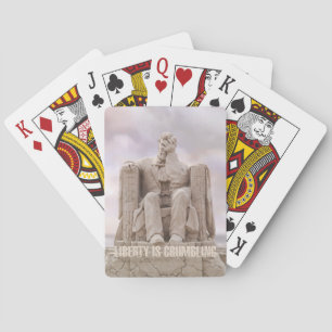 Lincoln Facepalm Playing Cards