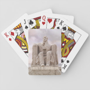 Lincoln Facepalm Playing Cards