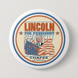 Lincoln for President 7.5 Cm Round Badge