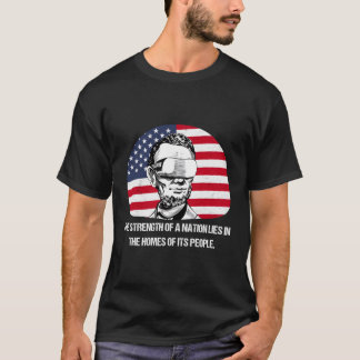 Lincoln Futuristic Vr Fictional Quote T-Shirt
