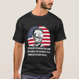 Lincoln Futuristic Vr Fictional Quote T-Shirt