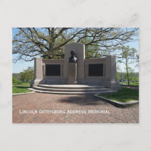 Lincoln Gettysburg Address Memorial Postcard