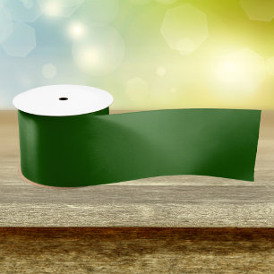 Lincoln Green Solid Colour Satin Ribbon