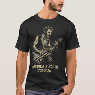 Lincoln Guitar 250Th Anniversary 250 Years 4Th Of T-Shirt