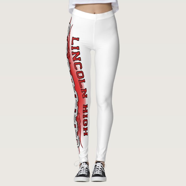 Lincoln High School Leggings, Womens Leggings (Front)
