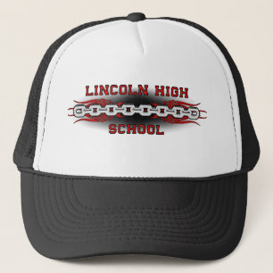 Lincoln High School Links Blk Grd Trucker Hat