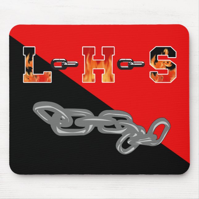 Lincoln High School Links Colours Mouse Pad (Front)