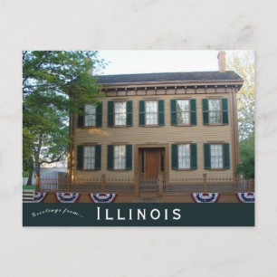 Lincoln Home Springfield Illinois Postcard