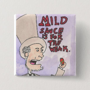 Lincoln is Bold! 15 Cm Square Badge