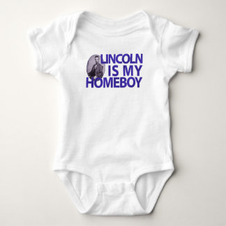 Lincoln Is My Homeboy Baby Bodysuit