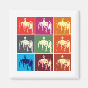 Lincoln Memorial Abstract Magnet