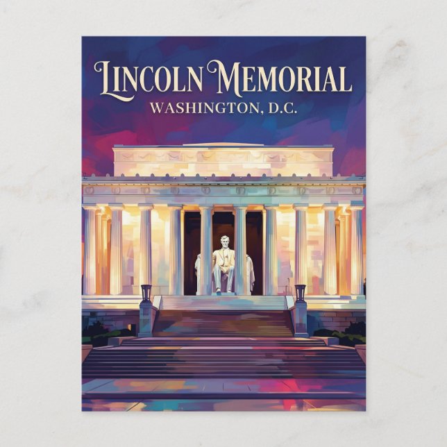 Lincoln Memorial District of Columbia Postcard (Front)