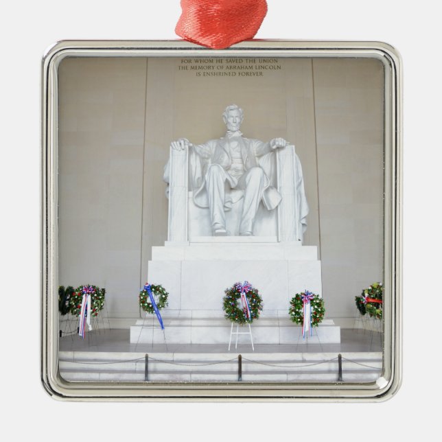 Lincoln Memorial. Metal Tree Decoration (Front)