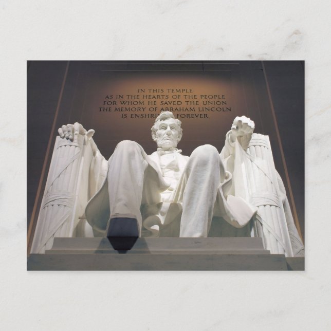 Lincoln Memorial Postcard (Front)