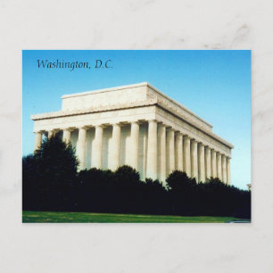 lincoln memorial postcard