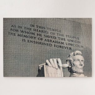 lincoln memorial quote jigsaw puzzle