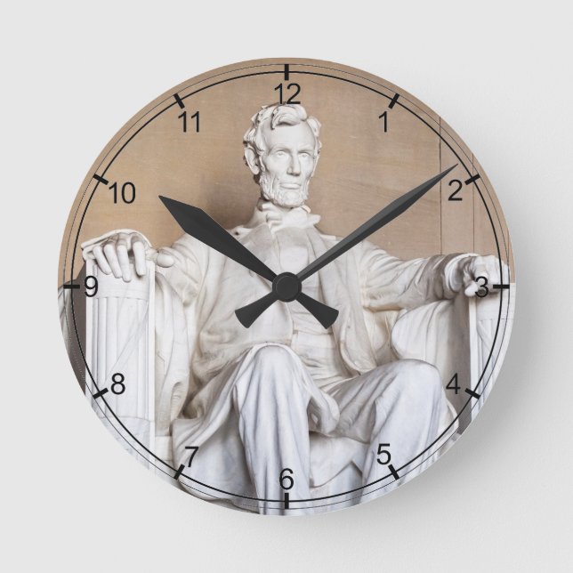 Lincoln Memorial Round Clock (Front)