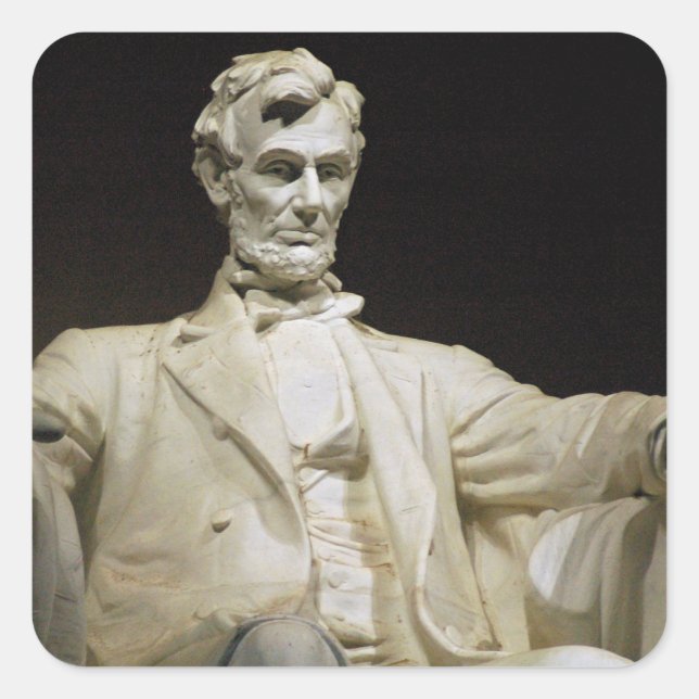 Lincoln Memorial Square Sticker (Front)