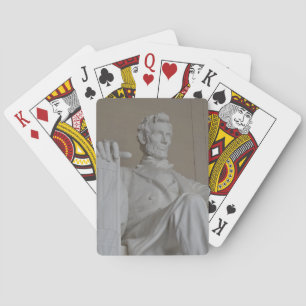 Lincoln memorial statue playing cards