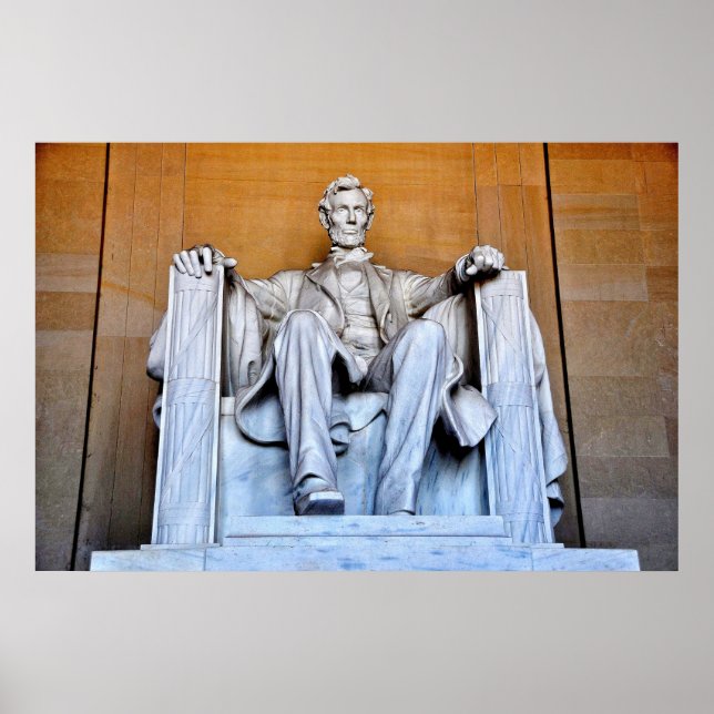 Lincoln Memorial Statue, Washington D.C. Poster (Front)