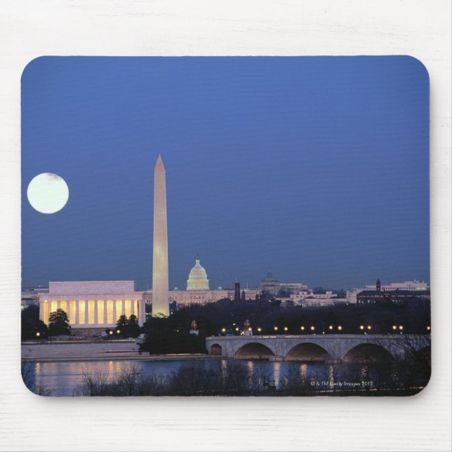 Lincoln Memorial, Washington Monument, US Mouse Pad (Front)