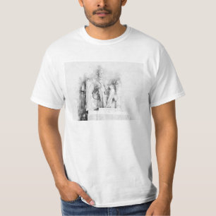Lincoln Memorial watercolor and pencil drawing T-Shirt