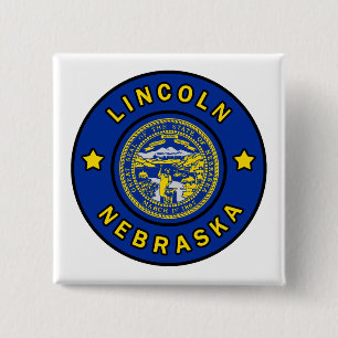 Lincoln Nebraska 15 Cm Square Badge