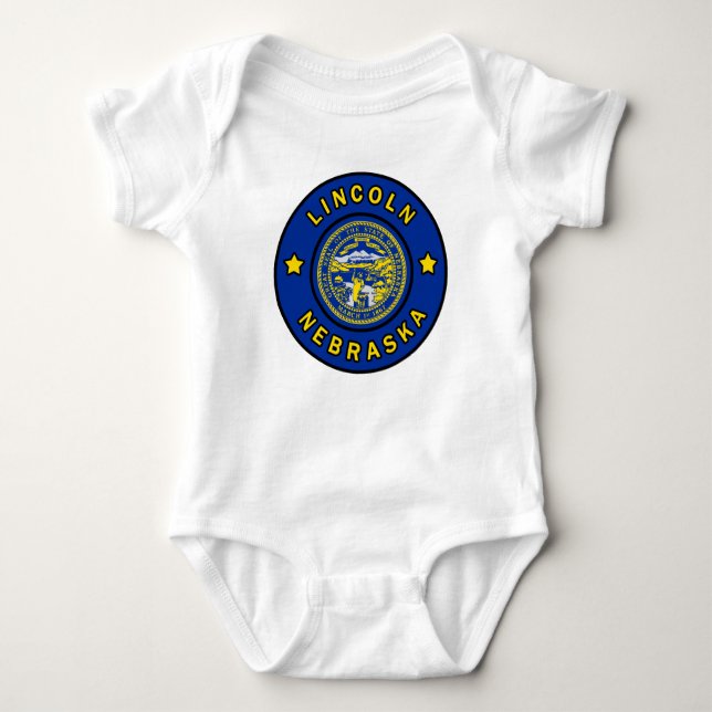 Lincoln Nebraska Baby Bodysuit (Front)