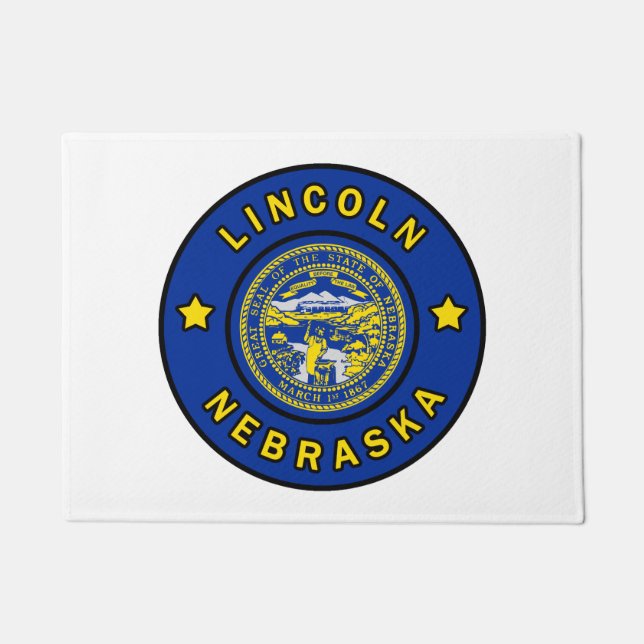 Lincoln Nebraska Doormat (Front)