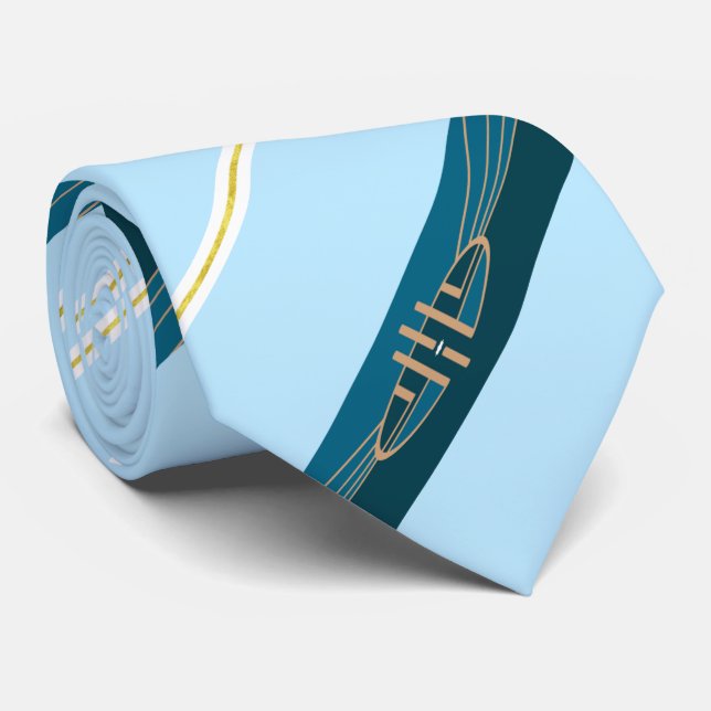 Lincoln (Nebraska) flag Neck Tie (Rolled)