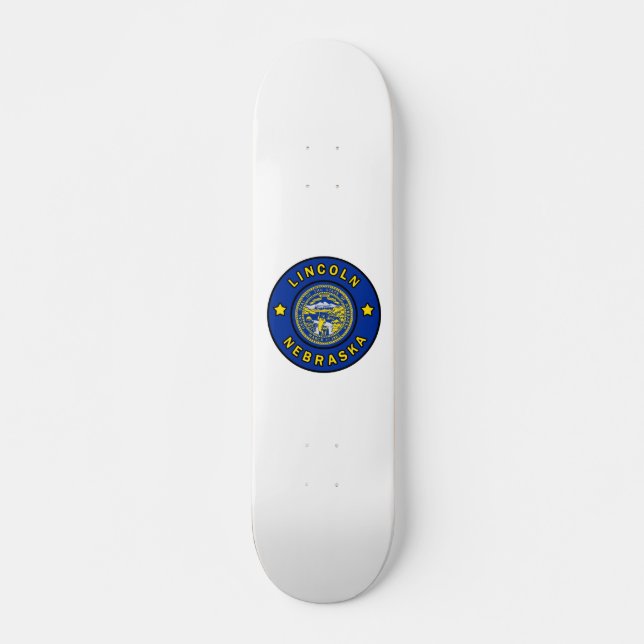 Lincoln Nebraska Skateboard (Front)