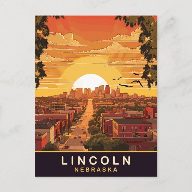 Lincoln, Nebraska, Travel  Postcard (Front)