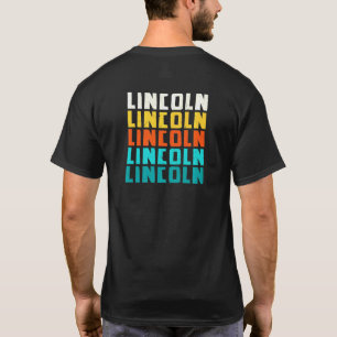 Lincoln Nebraska Vintage Ne Retro Collection Ameri T-Shirt