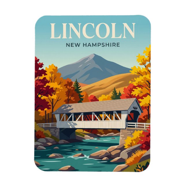 Lincoln New Hampshire Magnet (Vertical)