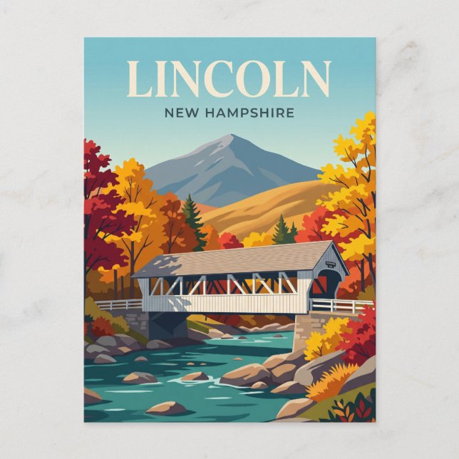 Lincoln New Hampshire Postcard (Front)