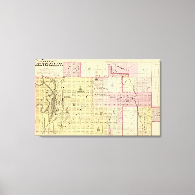 Lincoln North, Nebraska Canvas Print (Front)