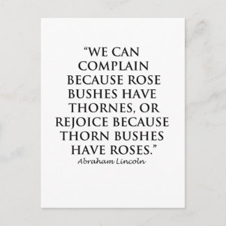 Lincoln: on Thornes and Roses (Clear) Postcard