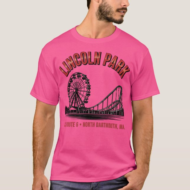 Lincoln Park Retro Amusement Park North Dartmouth, T-Shirt (Front)